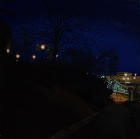 Este a Gellért hegyen 100x100cm